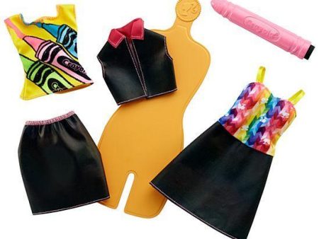 Barbie Crayola Rainbow Design Fashion Set For Sale